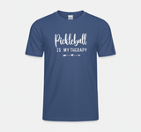 Womens Pickleball Is My Therapy Funny Pickleball Therapy players V-Neck T-Shirt