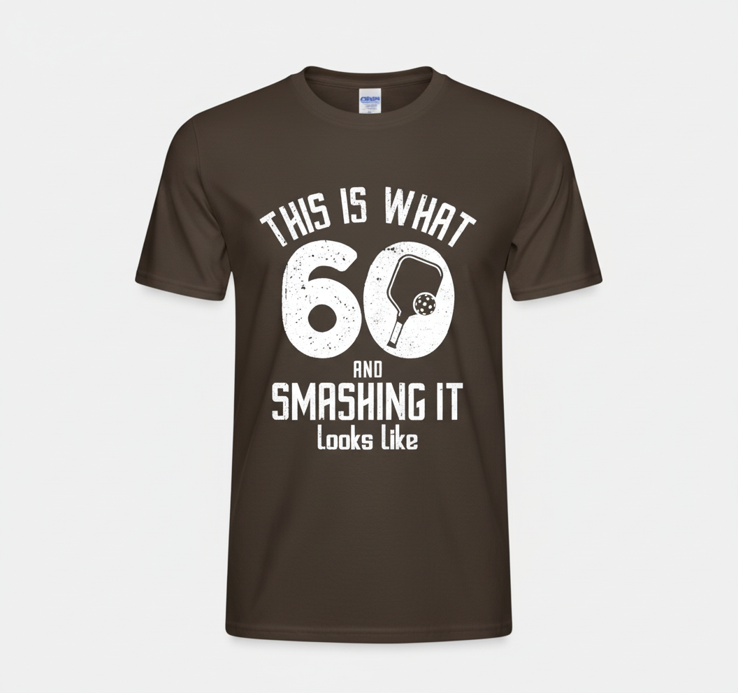 Funny Pickleball 60th Birthday 60 Years Old Love Pickleball T-Shirt