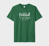 Womens Pickleball Is My Therapy Funny Pickleball Therapy players V-Neck T-Shirt