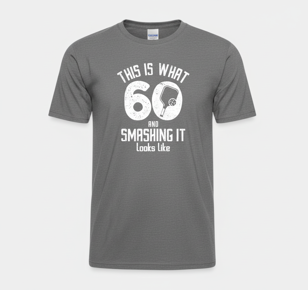 Funny Pickleball 60th Birthday 60 Years Old Love Pickleball T-Shirt