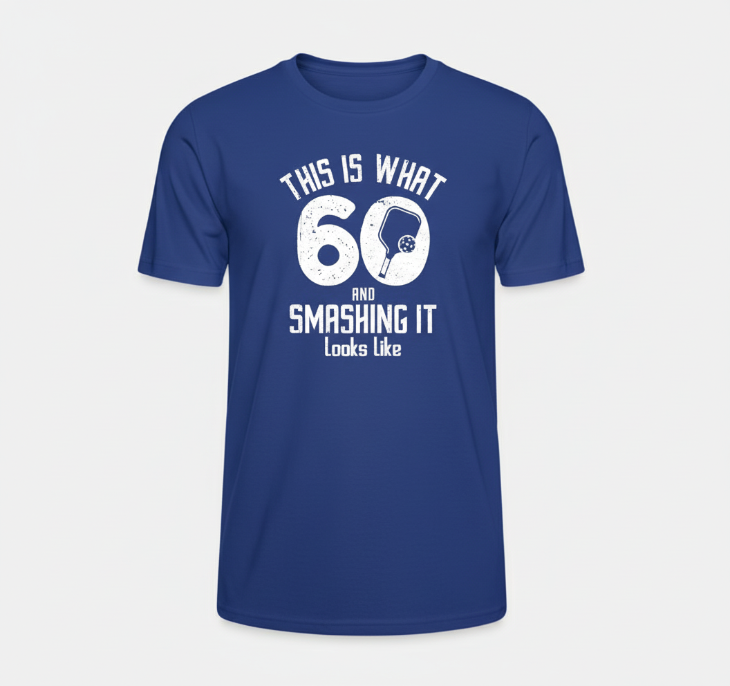 Funny Pickleball 60th Birthday 60 Years Old Love Pickleball T-Shirt