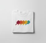 Retro Pickleball T-Shirt Women Men Pickleball Paddle T-Shirt