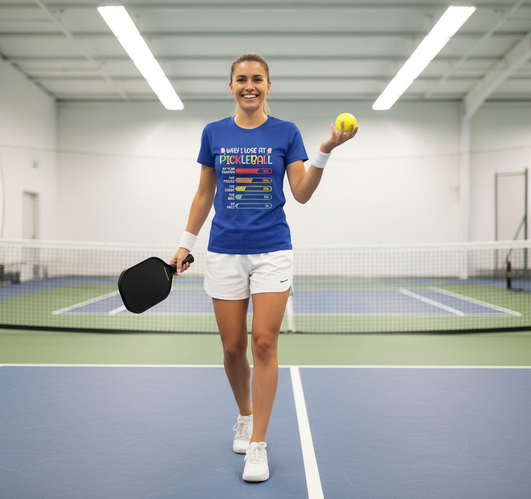 Why I Lose At Pickleball Pickle Ball Gift For Women Men T-Shirt