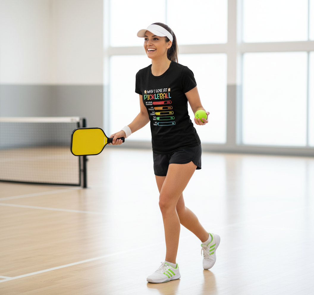 Why I Lose At Pickleball Pickle Ball Gift For Women Men T-Shirt