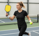 Womens Pickleball Is My Therapy Funny Pickleball Therapy players V-Neck T-Shirt