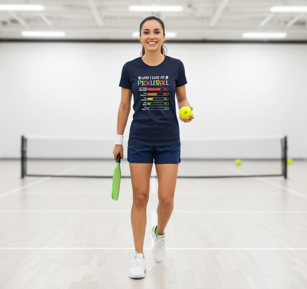 Why I Lose At Pickleball Pickle Ball Gift For Women Men T-Shirt