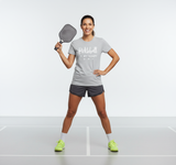 Womens Pickleball Is My Therapy Funny Pickleball Therapy players V-Neck T-Shirt