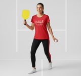 Womens Pickleball Is My Therapy Funny Pickleball Therapy players V-Neck T-Shirt