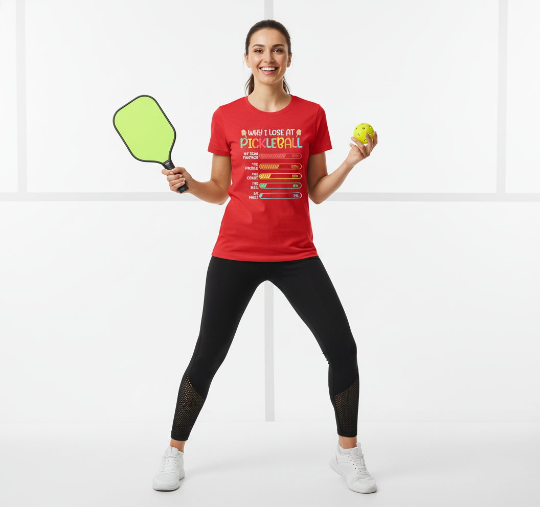 Why I Lose At Pickleball Pickle Ball Gift For Women Men T-Shirt