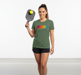 Retro Pickleball T-Shirt Women Men Pickleball Paddle T-Shirt