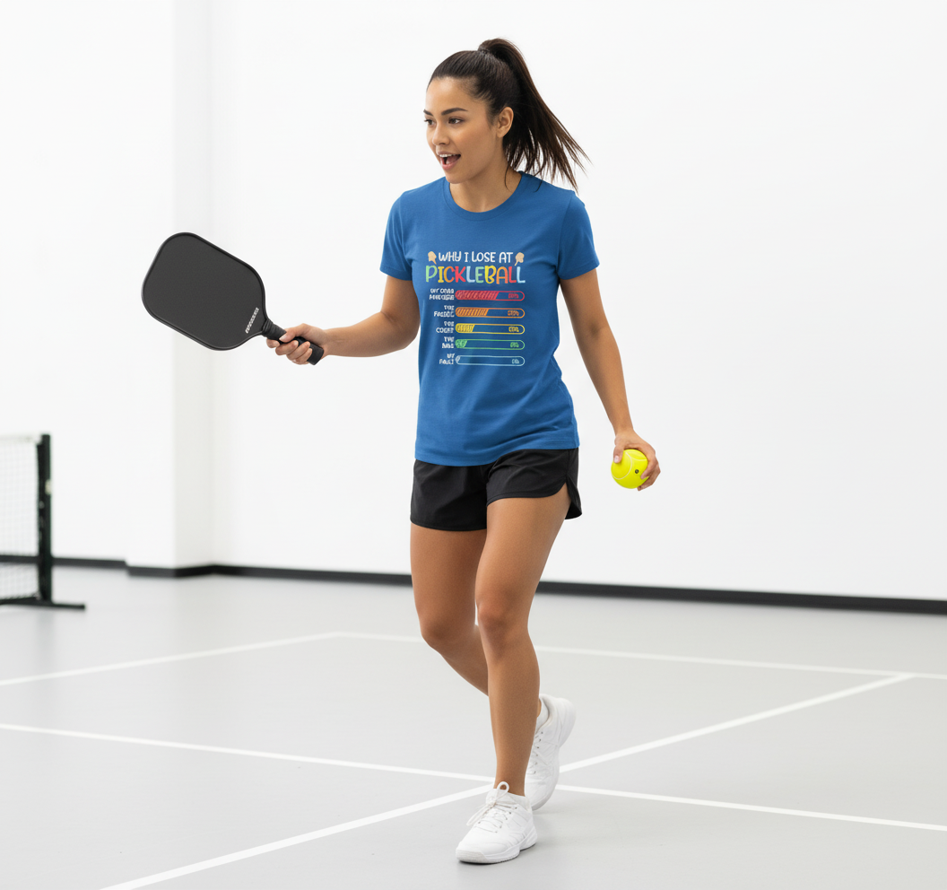 Why I Lose At Pickleball Pickle Ball Gift For Women Men T-Shirt